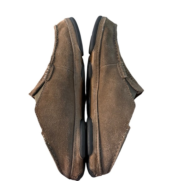 OluKai Moloa Kohana Perforated Leather Slip-On Shoes – Men’s Sz 11 (Brown) main image 2